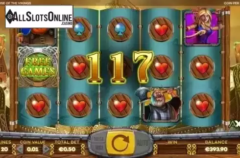 Win screen 2. Rise Of The Vikings from Leander Games