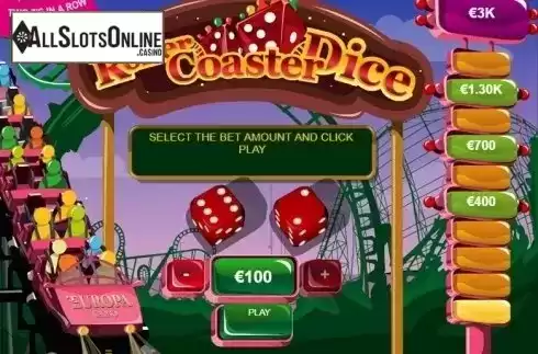 Screen 3. Roller Coaster Dice from Playtech