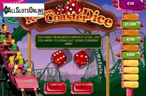 Screen 4. Roller Coaster Dice from Playtech