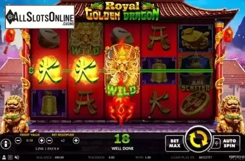 Win Screen 1. Royal Golden Dragon from RNGPlay