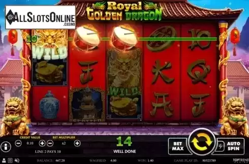 Win Screen 2. Royal Golden Dragon from RNGPlay