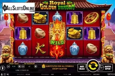 Win Screen 3. Royal Golden Dragon from RNGPlay