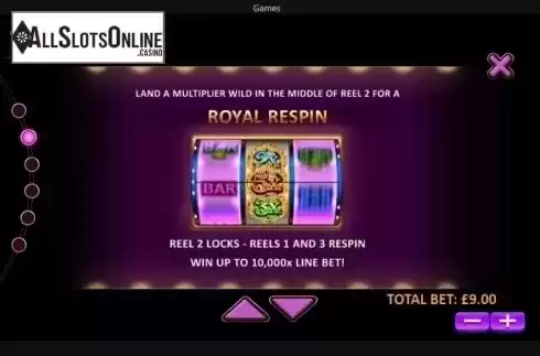 Royal Respin. Royal Respin Deluxe from Playtech