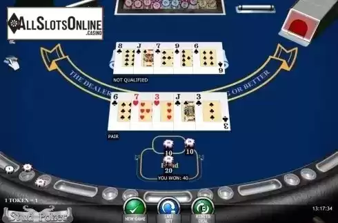 Game Screen. Stud Poker (iSoftBet) from iSoftBet