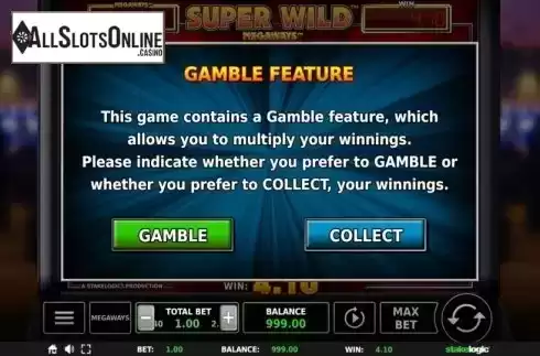 Gamble 1. Super Wild Megaways from StakeLogic