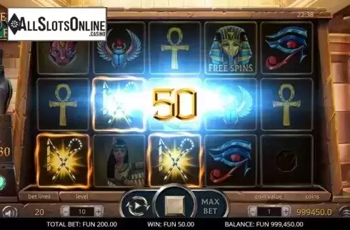 Win Screen 3. Secrets of the Nile from Leap Gaming