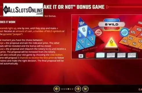 Bonus Game. Take it or not Slot from GAMING1
