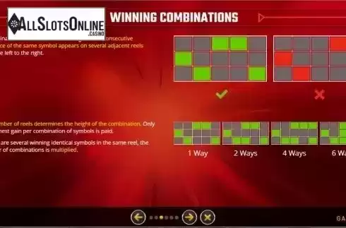 Winning Combinations. Take it or not Slot from GAMING1