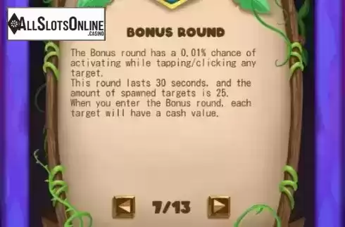 Bonus Round screen