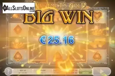 Big win. The Alchemist's Gold from 2by2 Gaming