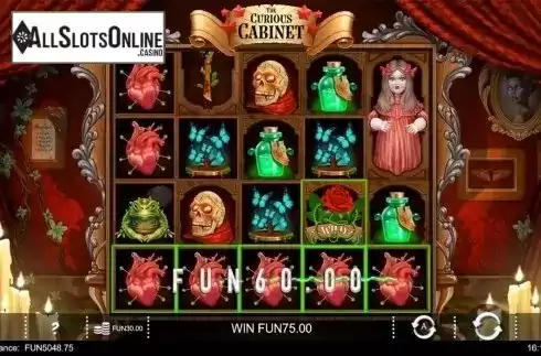 5 of a kind win screen. The Curious Cabinet from IronDog