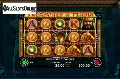 Reel Screen. Treasures of Persia from Casino Technology