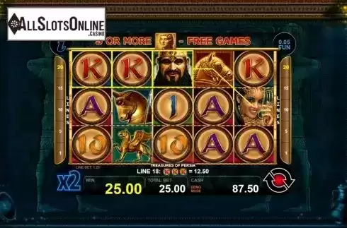 Win Screen 2. Treasures of Persia from Casino Technology