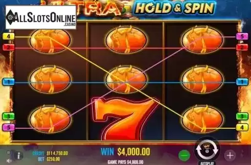 Win Screen 1. Ultra Hold and Spin from Reel Kingdom