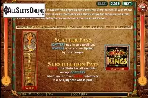 Screen2. Valley of the Kings from Gamesys