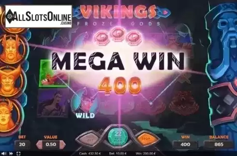 Mega Win. Vikings Frozen Gods from Thunderspin