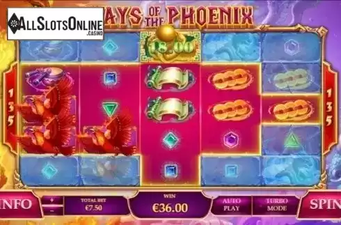 Win Screen. Ways of the Phoenix from Playtech