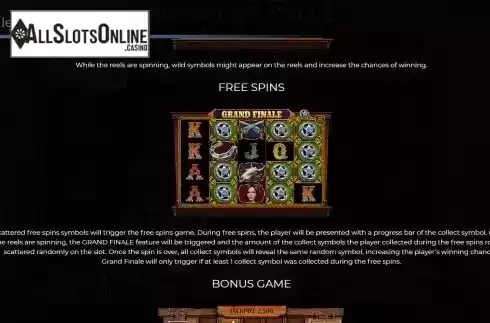 Free Spins feature screen