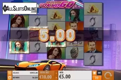Win Screen 1. Wild Chase: Tokyo Go from Quickspin