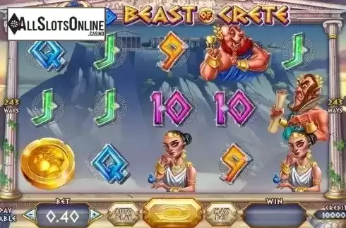 Reel Screen. Wild Beast of Crete from Felix Gaming