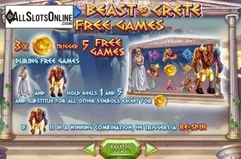 Features. Wild Beast of Crete from Felix Gaming