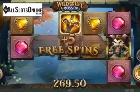 Free Spins. Wild Gruff Crossing from Mighty Finger