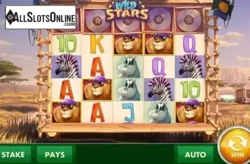 Reels screen. Wild Stars (Cayetano) from Cayetano Gaming