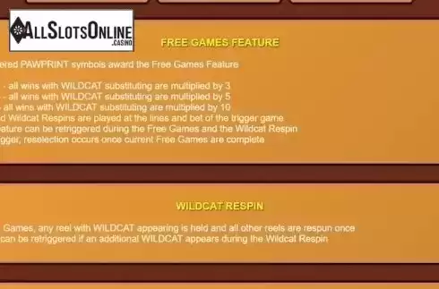 Features. Wildcat Canyon Dice from NextGen