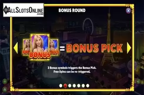 Bonus Round screen