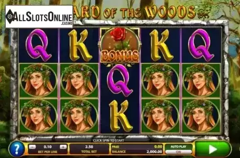 Reel Screen. Wizard of the Woods from 2by2 Gaming