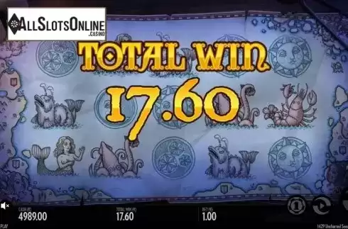 Free Spin Total win. 1429 Uncharted Seas from Thunderkick