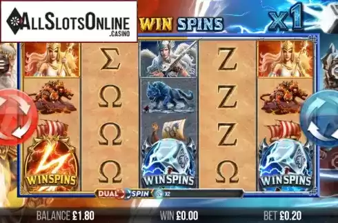 Win Spins 1. 2 Gods Zeus vs Thor from 4ThePlayer