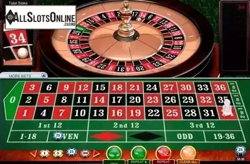 Game Screen 1. 3D Roulette Premium from Playtech