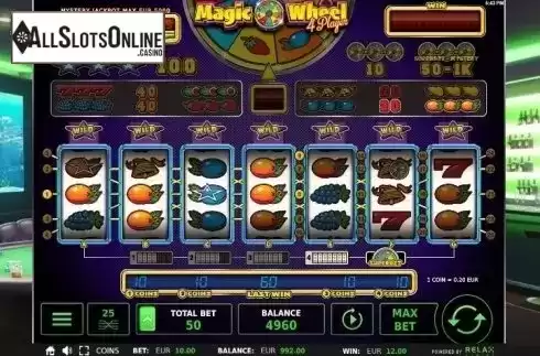 Win Screen. Magic Wheel 4 Player from StakeLogic