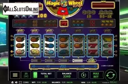 Magic Wheel Win. Magic Wheel 4 Player from StakeLogic