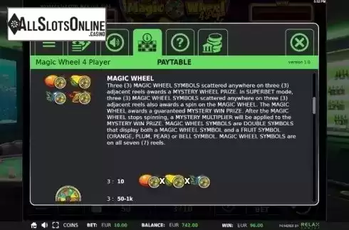 Magic Wheel. Magic Wheel 4 Player from StakeLogic