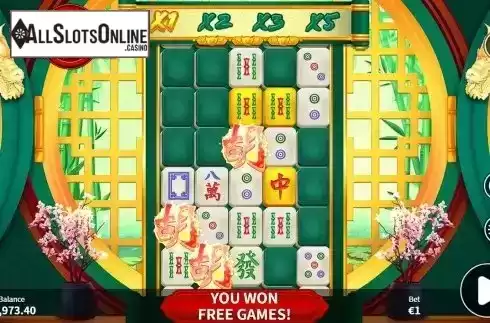 Free Spins Win Screen