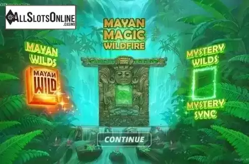 Start Screen. Mayan Magic Wildfire from Nolimit City