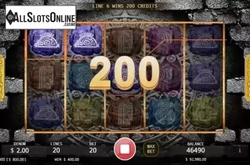 Win screen. Mayan Gold (Ka Gaming) from KA Gaming