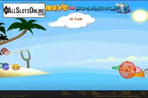 Bonus game. Monkeys vs Sharks HD from World Match