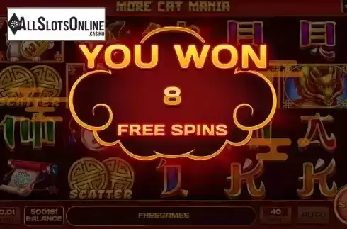Free Spins Win Screen 2