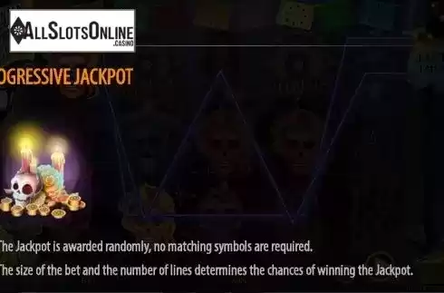 Progressive Jackpot Screen. Noche De Los Muertos from 888 Gaming