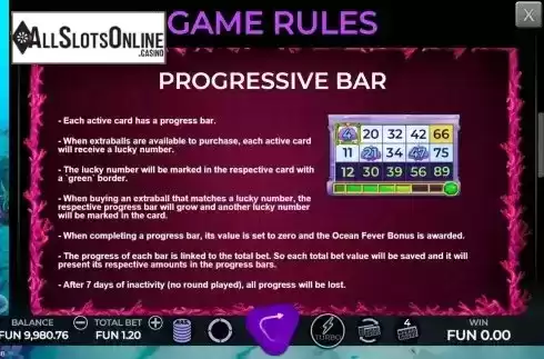 Game Rules screen 4