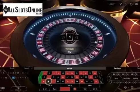 Game Screen 2. Auto Roulette Studio from NetEnt