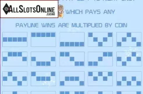 Paytable. Alice in Winterland from AllWaySpin