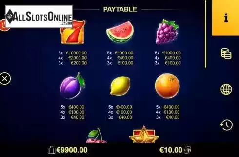 Paytable