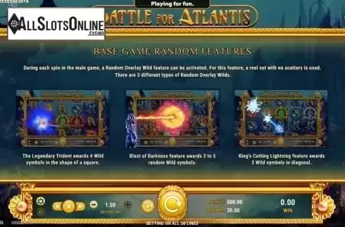 Features 1. Battle for Atlantis from GameArt