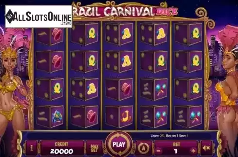 Reel Screen. Brazil Carnival Dice from Mancala Gaming