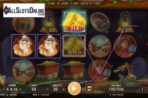 Big win screen. California Gold Rush from KA Gaming