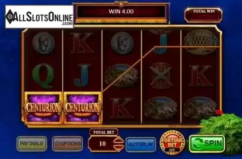 Screen 2. Centurion Free Spins from Inspired Gaming